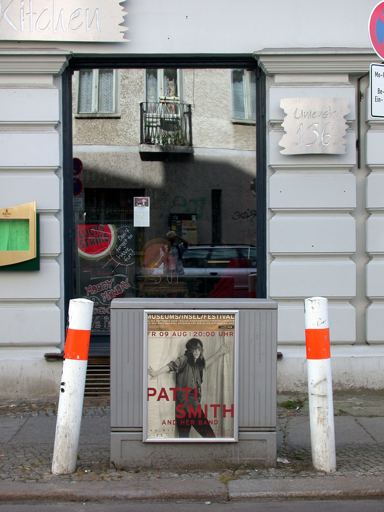 Christoph Radke, Berlin, Linienstraße, Plakat für Patti Smith, 2002